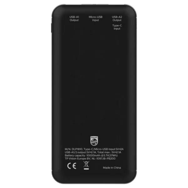 Philips Dlp1810nb Siyah 10000 mAh Powerbank - Görsel 4