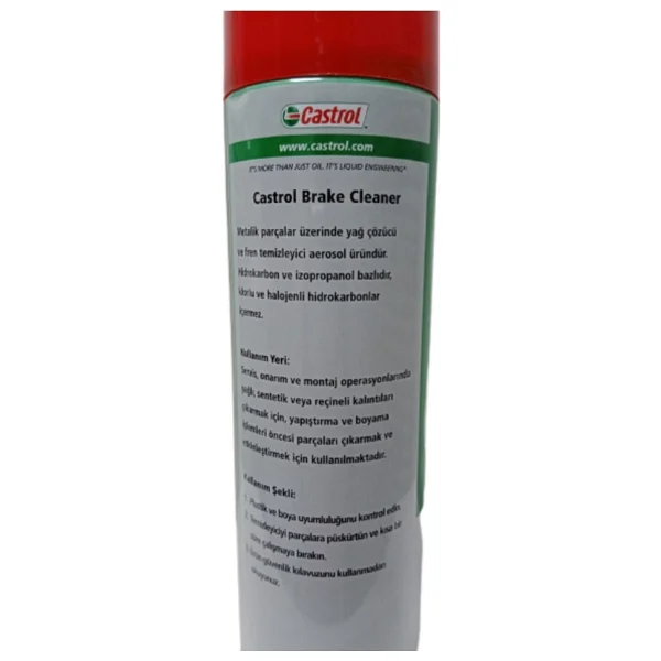 Castrol 500 Ml Fren Balata Ve Genel Temizleme Spreyi - Görsel 4