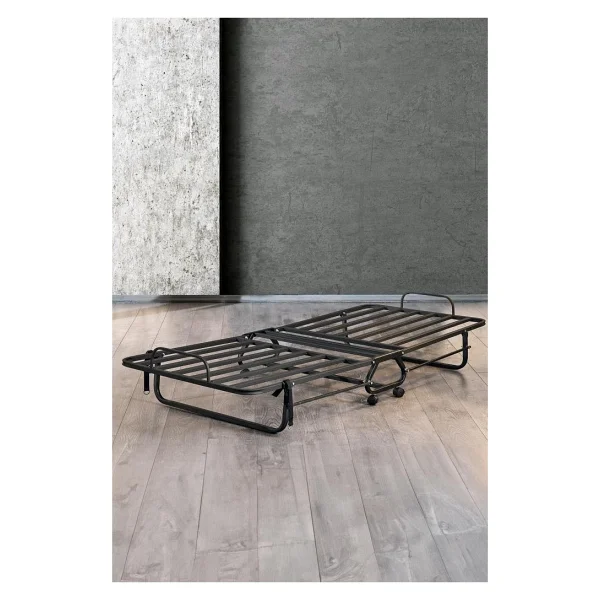Iron Katlanır Yatak Ve Karyola 80x190 Cm Katlanabilir Somya Ve Yatak Tek Kişilik Katlanır Yatak - Görsel 3