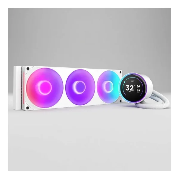 Nzxt Kraken Elite 360 RGB Rl-Kr36e-W2 360mm Beyaz İşlemci Sıvı Soğutucu (2024) - Görsel 5