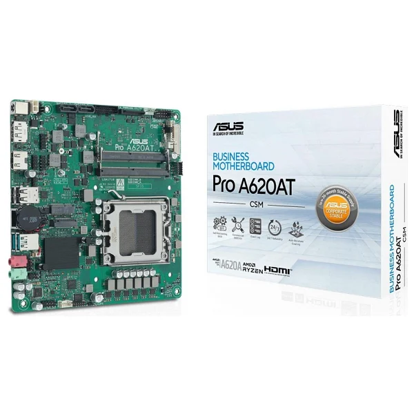 Asus Pro A620at-Csm AMD Am5 DDR5 Mini Itx Anakart - Görsel 3