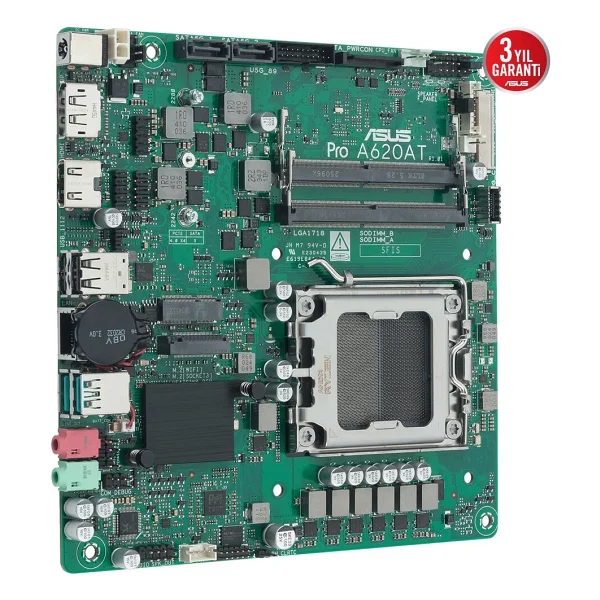 Asus Pro A620at-Csm AMD Am5 DDR5 Mini Itx Anakart - Görsel 4