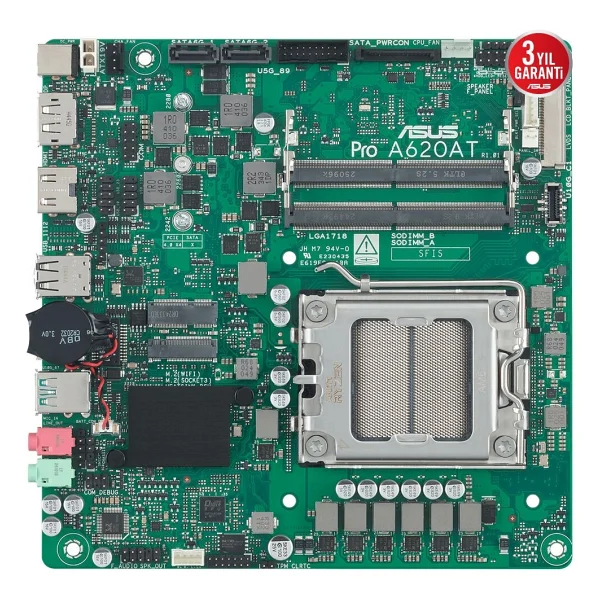 Asus Pro A620at-Csm AMD Am5 DDR5 Mini Itx Anakart - Görsel 5