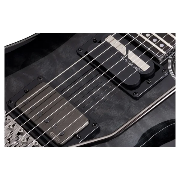 Schecter Hellraiser Hybrid C-1 Fr S Elektro Gitar (Trans Black Bu - Görsel 4