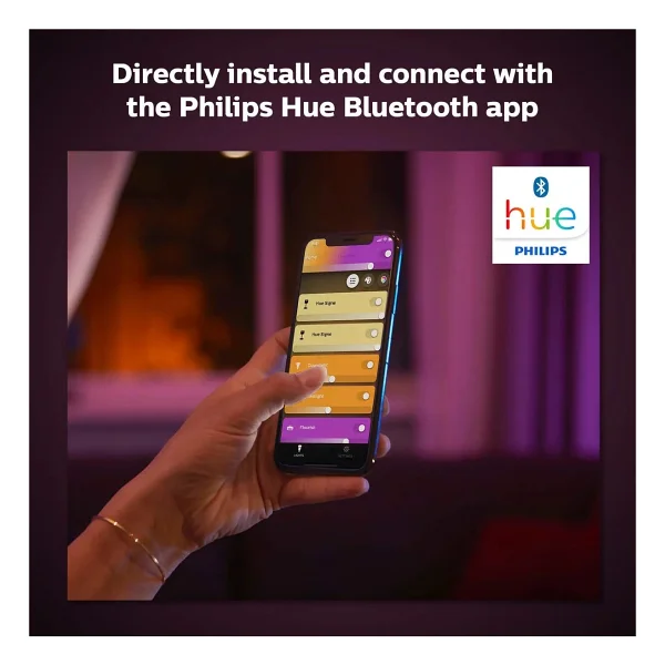 Philips Hue Lightstrip Plus 1 M Adaptörsüz RGB Şerit LED - Görsel 7