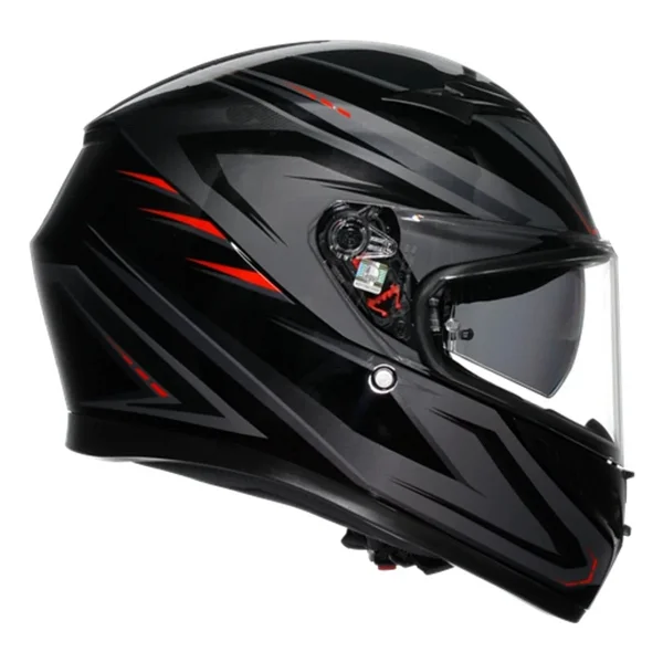 Agv K3 Syth Black Red Kapalı Kask - Görsel 2