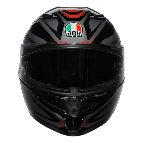 Agv K3 Syth Black Red Kapalı Kask - Görsel 3