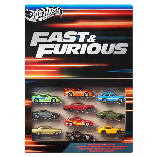 Hot Wheels Silver Series 1:64 Fast And Furious 10'lu Araç Seti Jct92 - Görsel 6