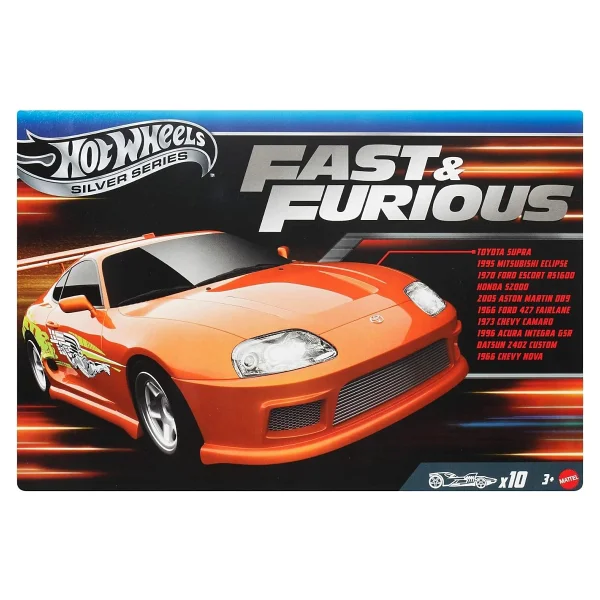 Hot Wheels Silver Series 1:64 Fast And Furious 10'lu Araç Seti Jct92 - Görsel 7