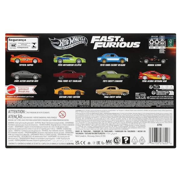 Hot Wheels Silver Series 1:64 Fast And Furious 10'lu Araç Seti Jct92 - Görsel 8