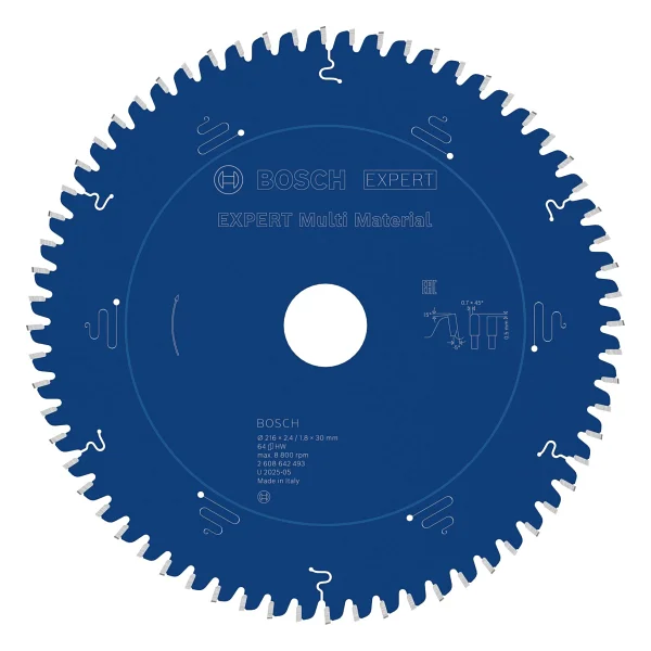 Bosch Expert Multi Material 2608642493 216x30 Mm 64 Diş Daire Testere Bıçağı - Görsel 6