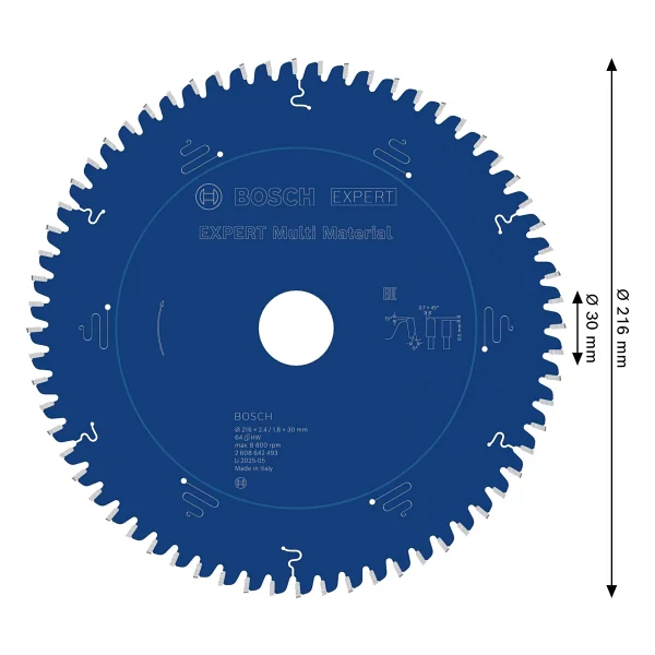 Bosch Expert Multi Material 2608642493 216x30 Mm 64 Diş Daire Testere Bıçağı - Görsel 3