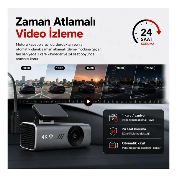 Carlover S12 4K Ön Araç Kamerası - Görsel 3
