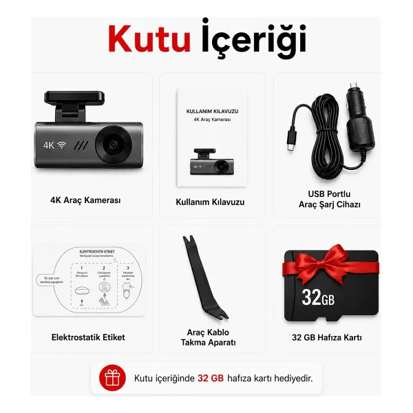 Carlover S12 4K Ön Araç Kamerası - Görsel 7