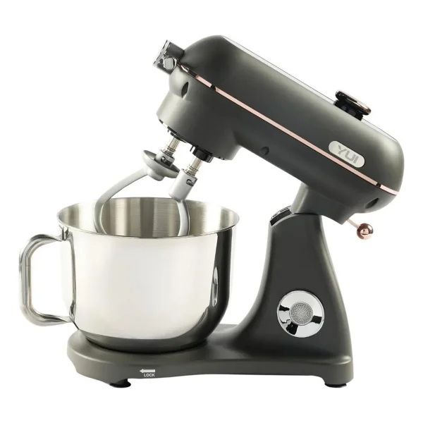 Yui M122 Easy Chef Plus 6 lt 1800 W Mat Gri Gold Stand Mikser - Görsel 3