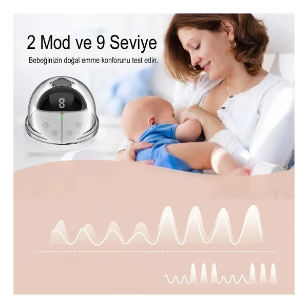 Diamond Mama Elmas Anne Qy-103 Giyilebilir Elektrikli Göğüs Ve Süt Pompası - Görsel 8