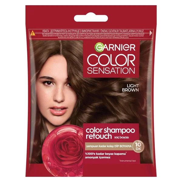 Garnier Color Shampoo Retouch 5.0 Light Brown Saç Boyası - Görsel 2