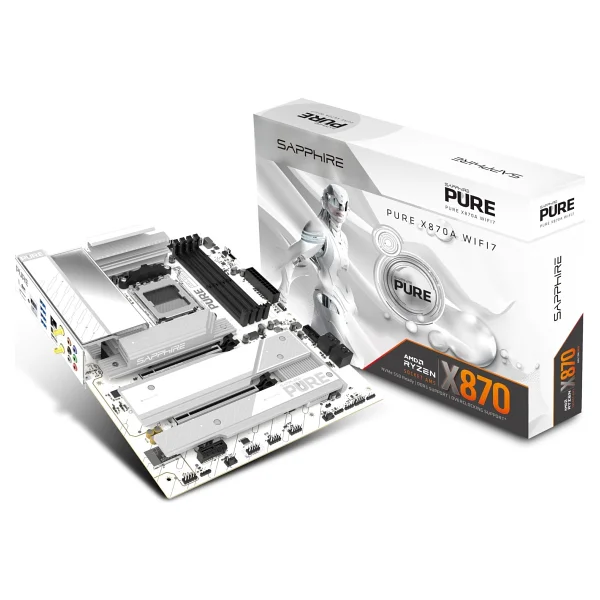 Sapphire Pure X870a Wıfı7 52122-02-40g AMD Am5 DDR5 Atx Anakart - Görsel 3