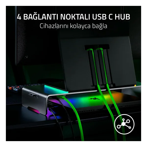 Razer Monitor Stand Chroma RC21-02320100-R3M1 Monitör Yükseltici - Görsel 2