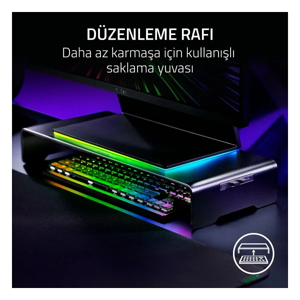 Razer Monitor Stand Chroma RC21-02320100-R3M1 Monitör Yükseltici - Görsel 5