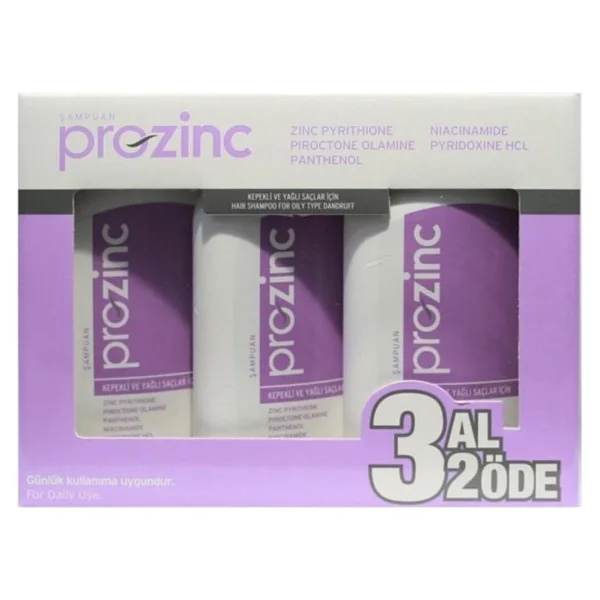 Prozinc Arındırıcı 3x300 ml Şampuan - Görsel 2