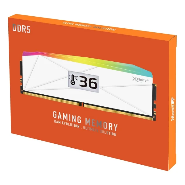 V-Color Manta Xfinity+ Argb OLED 32 GB (2x16) 6400 MHz Cl32 Otmxfl1664832wwk DDR5 RAM - Görsel 2