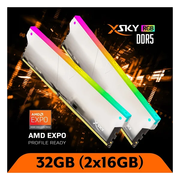 V-Color Manta Xsky 32 GB (2x16) 6400 MHz Cl32 Tmxsal1664832wwk DDR5 RAM - Görsel 2