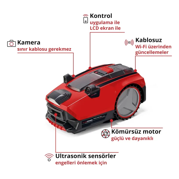 Einhell Freelexo Cam Plus 600 Aküsüz Çim Biçme Robotu - Görsel 4