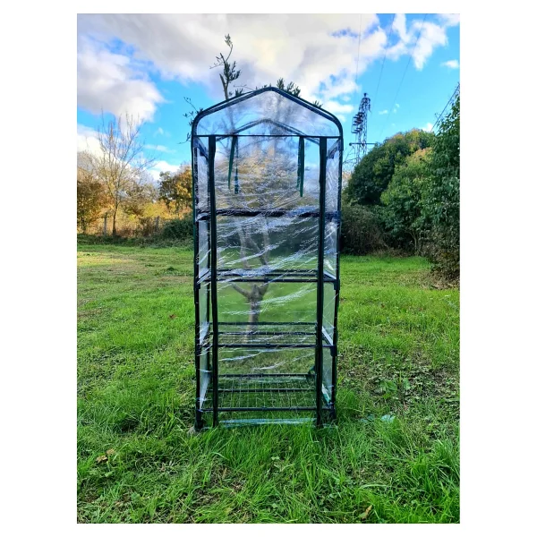 Gardener 16040 4 Katlı Tekerlekli Portatif Şeffaf Bahçe Serası - 69cm X 49cm X 160cm - Görsel 2