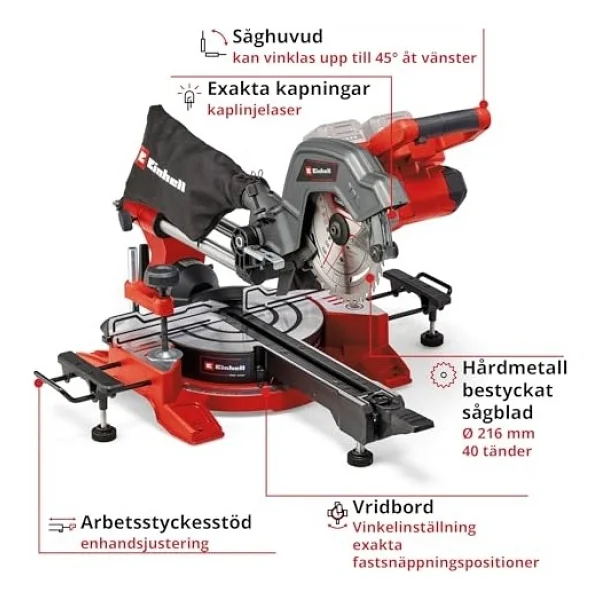 Einhell Te-Sm 36/8 L Li Aküsüz Gönye Testere - Görsel 3