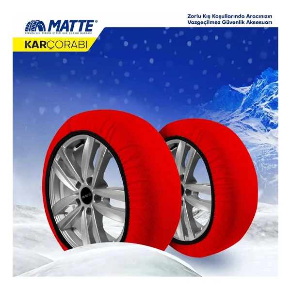 Matte 215/65 R16 Lastik İçin Kar Çorabı Xl - Görsel 3
