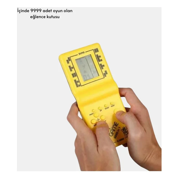 Epilons Klasik Tetris Oyunu El Konsolu - Taşınabilir Pil Ile Çalışan Retro El Aterisi - Görsel 9