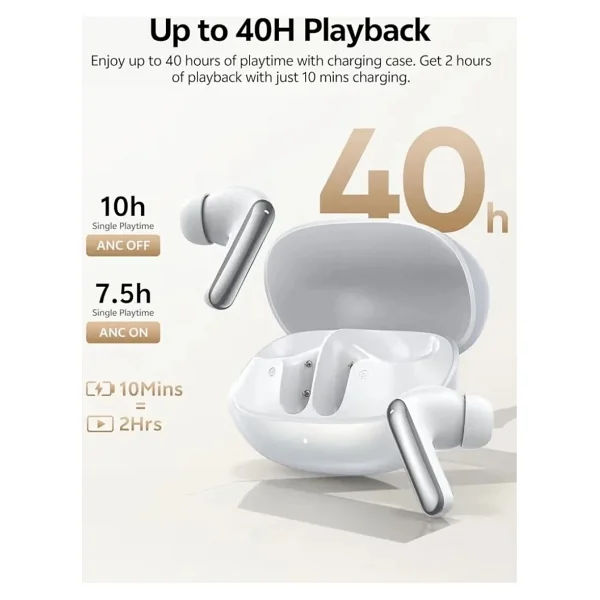 Qcy Arcbuds ANC TWS Beyaz Kulak İçi Bluetooth Kulaklık - Görsel 2