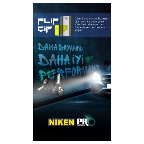 Niken Far Ampulü LED Xenon Pro Serisi H27 - Görsel 6