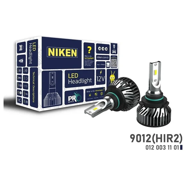 Niken 9012 Hır2 LED Xenon Far Aydınlatma Seti Şimşek Etkili Niken Pro 6400lm - Görsel 6