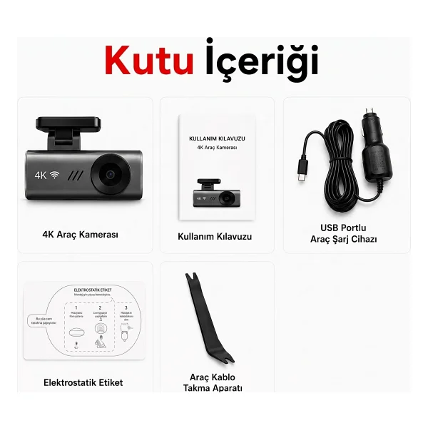Carlover S12 4K Ön Araç Kamerası - Görsel 8