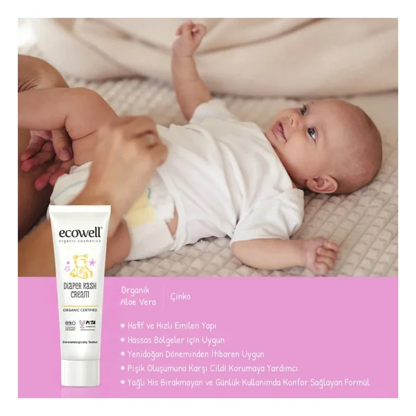 Ecowell Organik Pişik Kremi 35 Gr - Görsel 7
