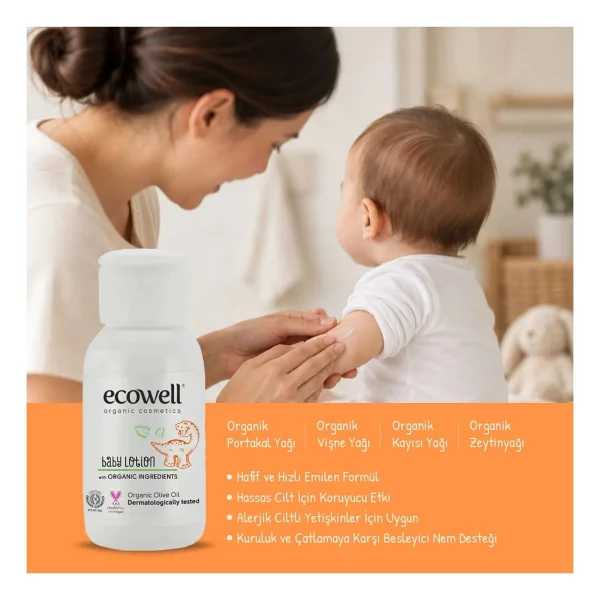 Ecowell Organik Bebek Losyonu 50 Ml - Görsel 6