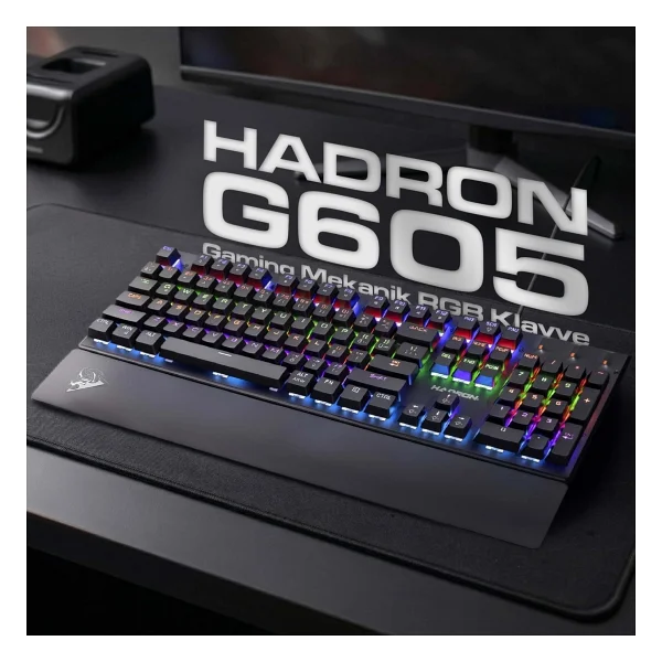 Hadron G605 RGB Blue Switch Kablolu Mekanik Oyuncu Klavyesi - Görsel 3