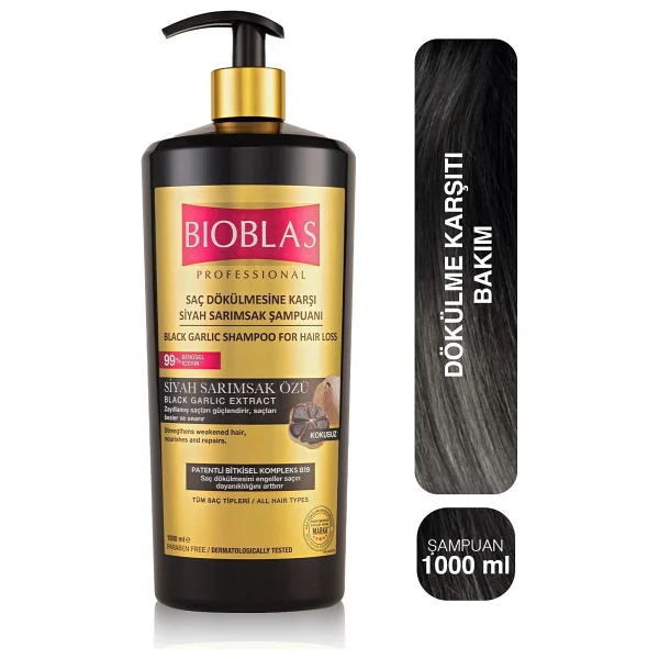 Bioblas Siyah Sarımsaklı 1000 Ml Saç Dökülmesine Karşı Şampuan - Görsel 3
