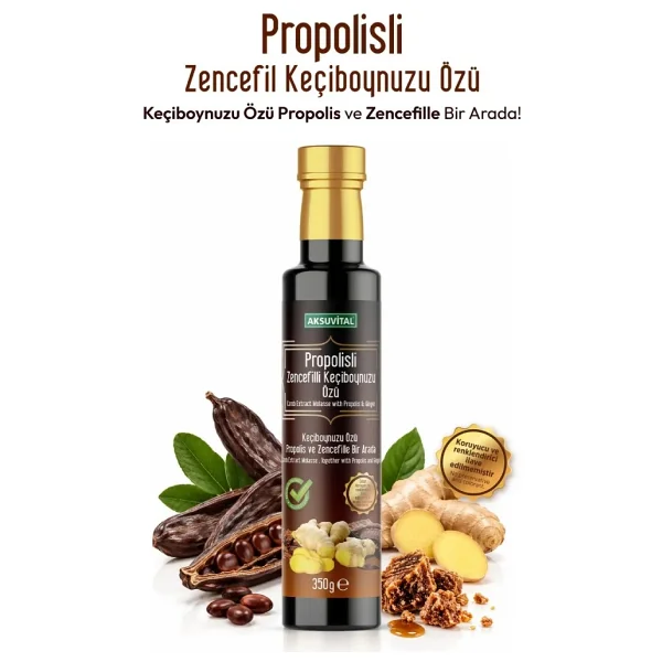 Aksu Vital Propolisli 350 Gr Zencefilli Keçiboynuzu Özü - Görsel 7