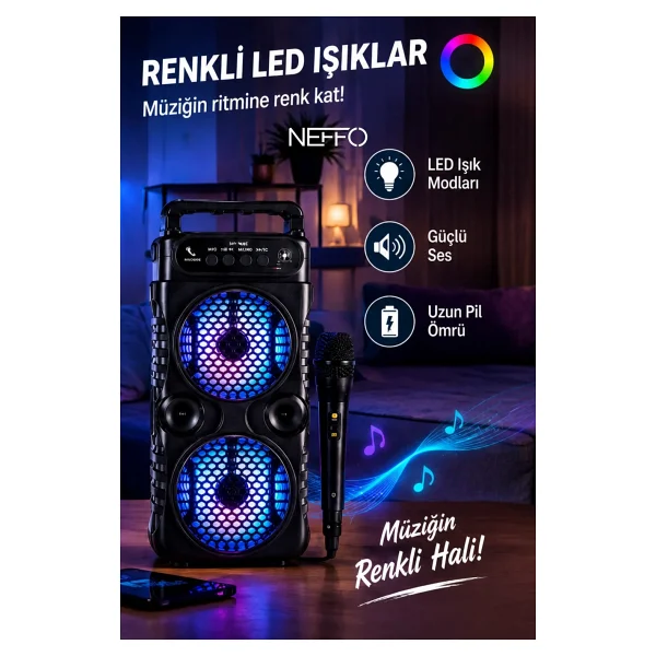 Torima Gts-1571 Mikrofonlu Bluetooth Hoparlör - Görsel 4