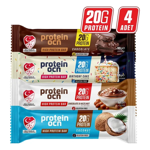 Proteinocean Protein Bar - Karma Kutu - 50g X 4 Adet - Görsel 6