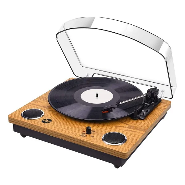 Record Master Tt249 Bluetooth Hoparlörlü Retro Pikap - Görsel 8