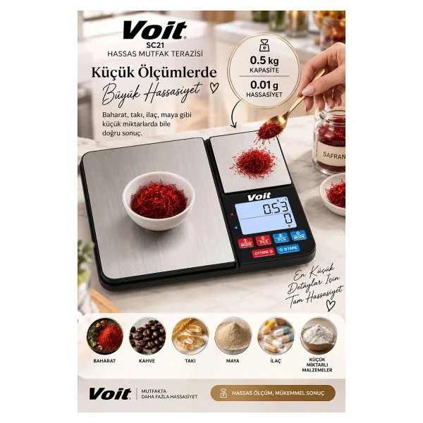 Voit Colorful Bluetooth Dijital Akıllı Baskül - Görsel 6