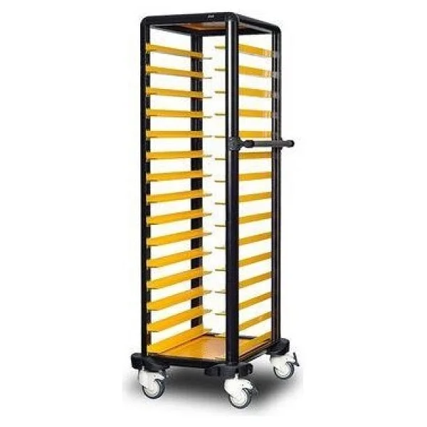 Gastrolley 150 Tekli Servis Tepsi Arabası, Etrafı Açık, 57x71x174 cm - Görsel 2