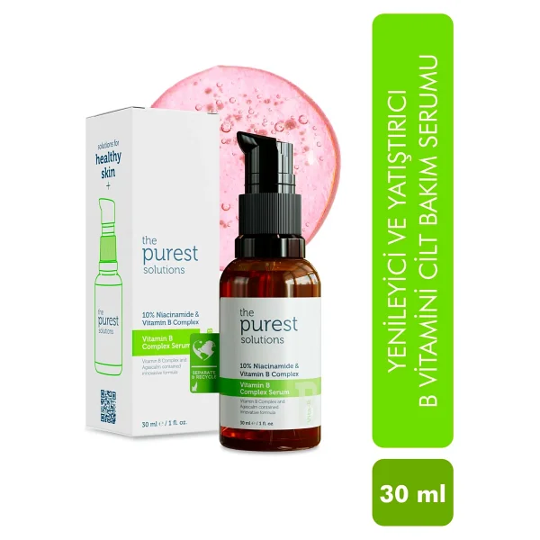 The Purest Solutions Vita-B Complex Niacinamide 10% Yatıştırıcı Yüz Serumu 30 Ml - Görsel 10