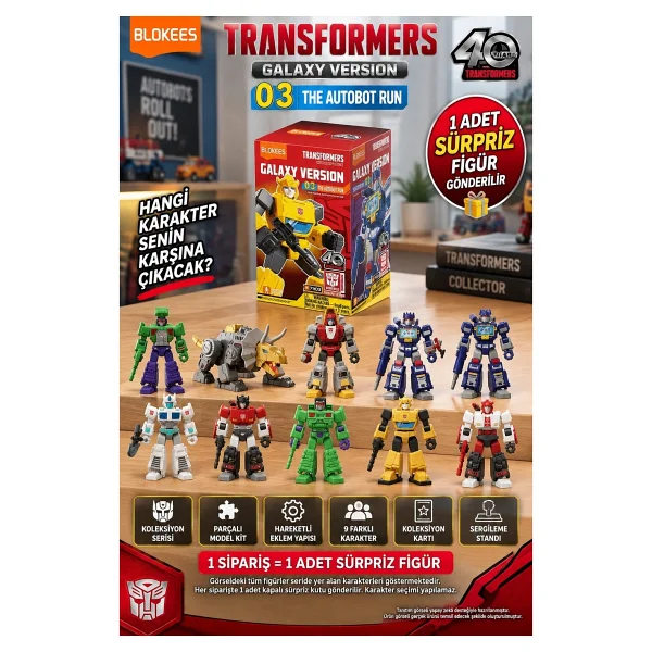 Blokees Transformers Galaxy Versiyon 03 The Autobot Run Figür - Görsel 5
