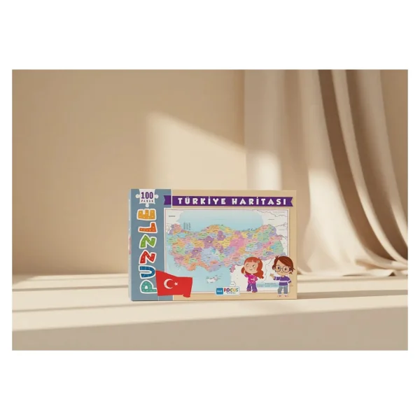 Blue Focus Türkiye Haritası 100 Parça Puzzle Bf237 - Görsel 2
