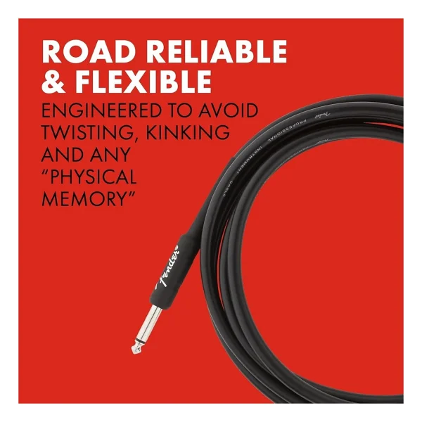 Fender Professional Series Instrument Cable 3 metre Enstrüman Kablosu - Görsel 5